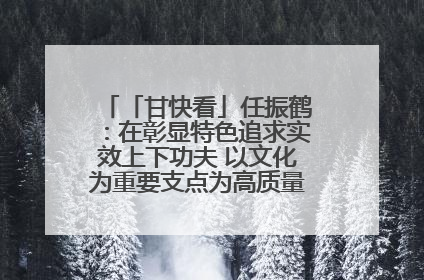 「甘快看」任振鹤：在彰显特色追求实效上下功夫 以文化为重要支点为高质量发展增添动能