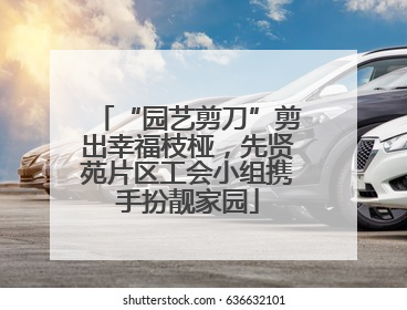 “园艺剪刀”剪出幸福枝桠，先贤苑片区工会小组携手扮靓家园