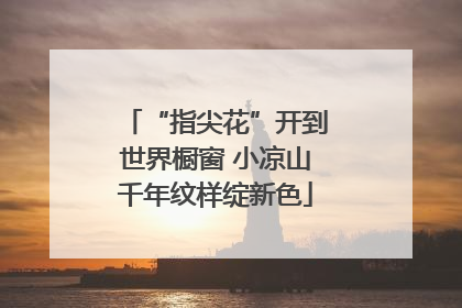 “指尖花”开到世界橱窗 小凉山千年纹样绽新色