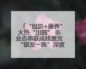 “摄影+康养”火热“出圈” 多业态串联成线激发“银发一族”深度游潜力
