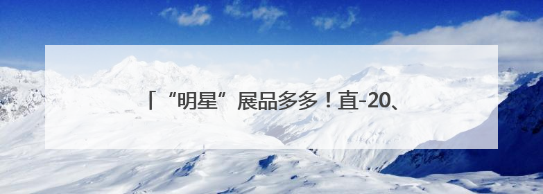 “明星”展品多多！直-20、直-9ME首次亮相巴黎航展