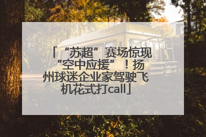 “苏超”赛场惊现 “空中应援”!扬州球迷企业家驾驶飞机花式打call