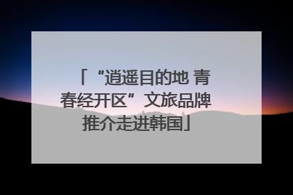“逍遥目的地 青春经开区”文旅品牌推介走进韩国