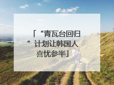 “青瓦台回归”计划让韩国人喜忧参半