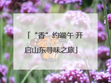 “香”约端午 开启山东寻味之旅