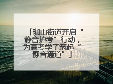 珈山街道开启“静音护考”行动，为高考学子筑起“静音通道”