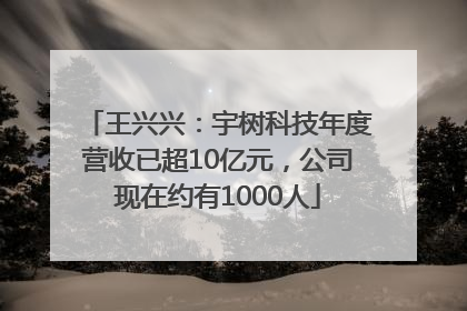 王兴兴：宇树科技年度营收已超10亿元，公司现在约有1000人