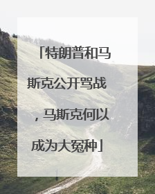 特朗普和马斯克公开骂战，马斯克何以成为大冤种