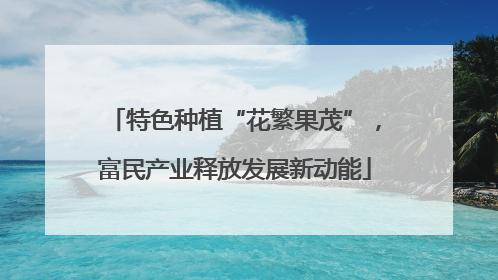 特色种植“花繁果茂”，富民产业释放发展新动能