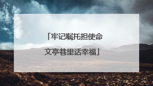 牢记嘱托担使命 文亭巷里话幸福