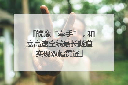 皖豫“牵手”，和襄高速全线最长隧道实现双幅贯通