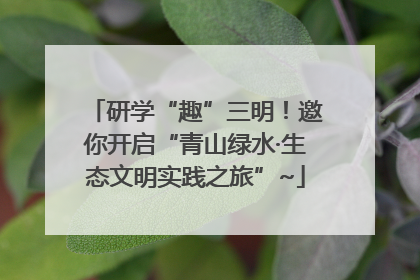 研学“趣”三明！邀你开启“青山绿水·生态文明实践之旅”~