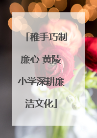 稚手巧制廉心 黄陵小学深耕廉洁文化