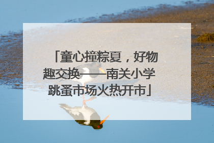 童心撞粽夏，好物趣交换——南关小学跳蚤市场火热开市