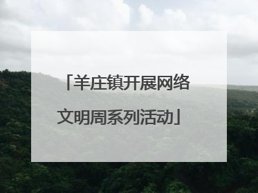 羊庄镇开展网络文明周系列活动