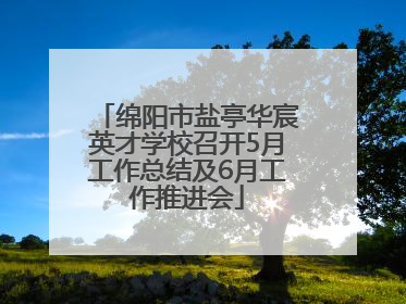 绵阳市盐亭华宸英才学校召开5月工作总结及6月工作推进会