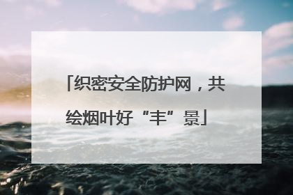 织密安全防护网，共绘烟叶好“丰”景