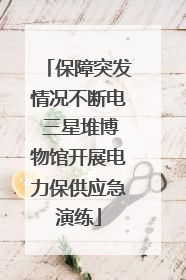 保障突发情况不断电 三星堆博物馆开展电力保供应急演练