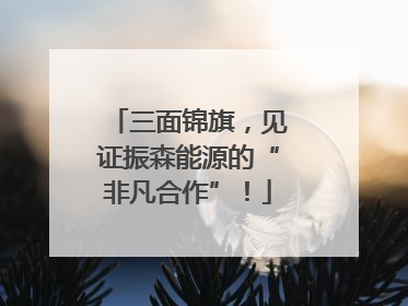 三面锦旗，见证振森能源的“非凡合作”！