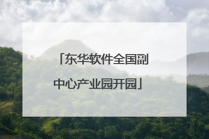 东华软件全国副中心产业园开园
