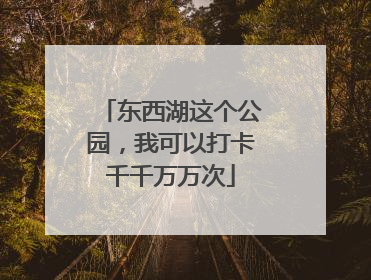 东西湖这个公园，我可以打卡千千万万次