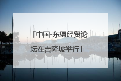 中国-东盟经贸论坛在吉隆坡举行