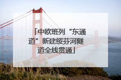 中欧班列“东通道”新建绥芬河隧道全线贯通