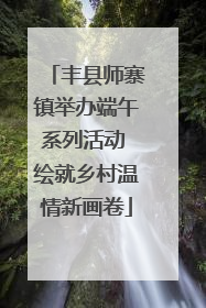 丰县师寨镇举办端午系列活动 绘就乡村温情新画卷