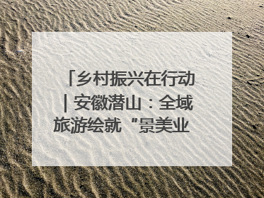 乡村振兴在行动｜安徽潜山：全域旅游绘就“景美业兴民富”新画卷
