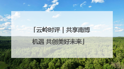 云岭时评｜共享南博机遇 共创美好未来