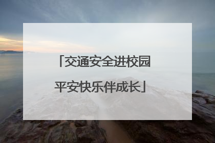 交通安全进校园 平安快乐伴成长
