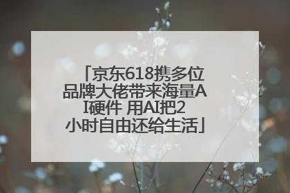 京东618携多位品牌大佬带来海量AI硬件 用AI把2小时自由还给生活