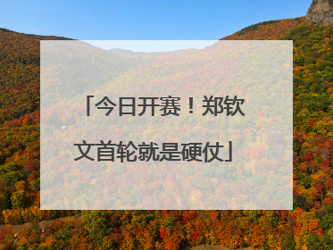 今日开赛！郑钦文首轮就是硬仗