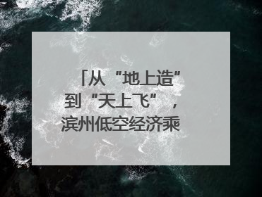 从“地上造”到“天上飞”，滨州低空经济乘势而上｜潮起渤海・网聚黄蓝