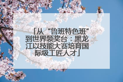 从“鲁班特色班”到世界领奖台：黑龙江以技能大赛培育国际级工匠人才