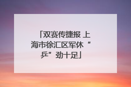 双赛传捷报 上海市徐汇区军休“乒”劲十足