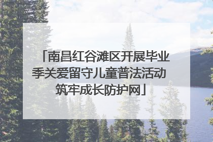 南昌红谷滩区开展毕业季关爱留守儿童普法活动 筑牢成长防护网