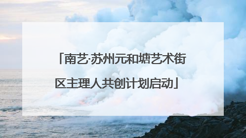 南艺·苏州元和塘艺术街区主理人共创计划启动