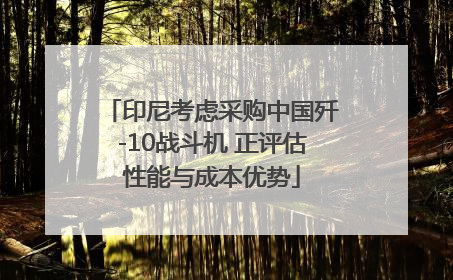 印尼考虑采购中国歼-10战斗机 正评估性能与成本优势