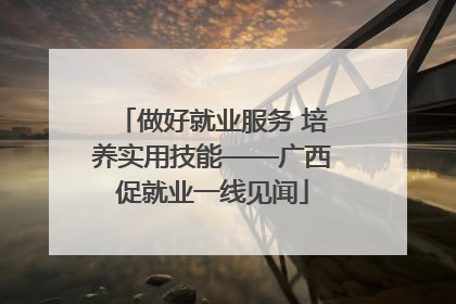 做好就业服务 培养实用技能——广西促就业一线见闻