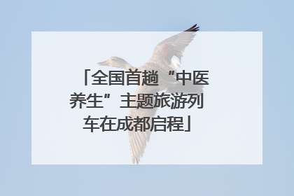 全国首趟“中医养生”主题旅游列车在成都启程
