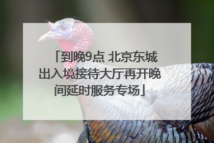 到晚9点 北京东城出入境接待大厅再开晚间延时服务专场