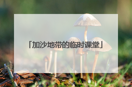 加沙地带的临时课堂