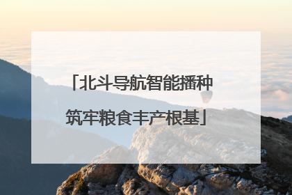 北斗导航智能播种 筑牢粮食丰产根基