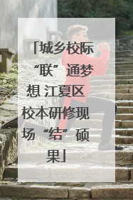 城乡校际“联”通梦想 江夏区校本研修现场“结”硕果
