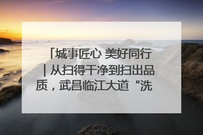 城事匠心 美好同行｜从扫得干净到扫出品质，武昌临江大道“洗”出洁净样板路