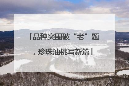 品种突围破“老”题，珍珠油桃写新篇