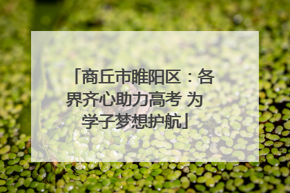 商丘市睢阳区：各界齐心助力高考 为学子梦想护航