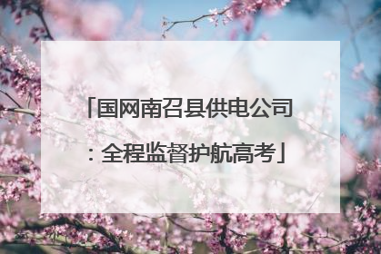 国网南召县供电公司：全程监督护航高考
