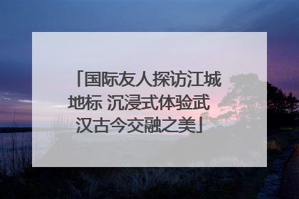 国际友人探访江城地标 沉浸式体验武汉古今交融之美